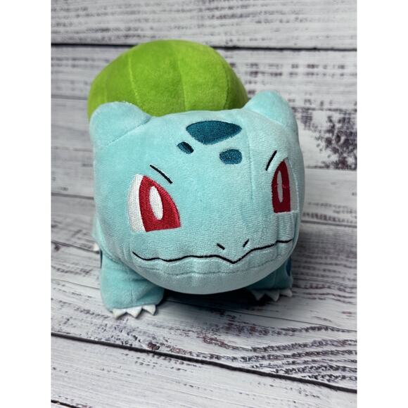 Nintendo Pokemon Stuffed Winking Bulbasaur 6” Plush Game Freak 2023 CLEAN! - Picture 1 of 10